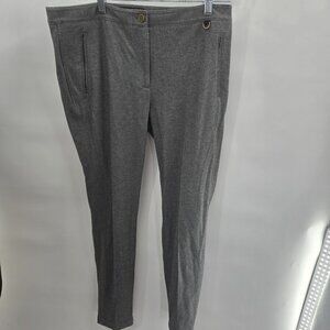 Talbot's Gray Skinny Ankle Pant Business Casual Trousers Size 10